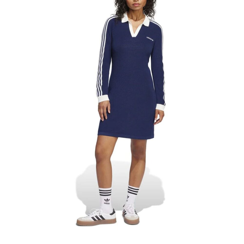 Adidas Originals Knitted Polo Dress